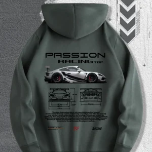 هودي للجنسين برسومات سباقات - سيارات السباق والسيارات الرياضية (Copy)
